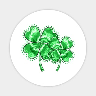 Double Tie Dye Shamrock Magnet